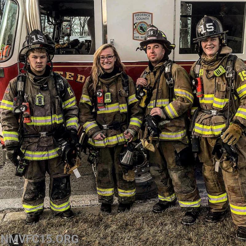 Crew after a working fire in MTA 